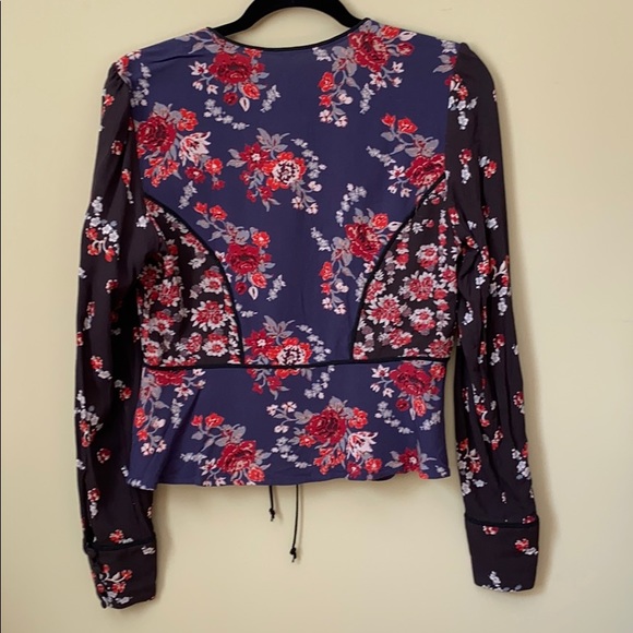 Free People Peasant Button Down Peplum Top… - Picture 4 of 4